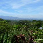 View from terrace of Xandari restaurant, Alajuela, Costa Rica View from terrace of Xandari restaurant, Alajuela, Costa Rica