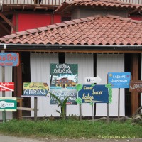 Hand painted signs in Puerto Viejo