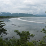 On the way back to Paquero to catch the 5pm ferry View of beach and mountains