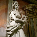 One of several marble statues in entry foyer, Teatro Nacional, San Jose, Costa Rica One of several marble statues in entry foyer, Teatro Nacional, San Jose, Costa Rica