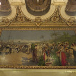 Ceiling of inner foyer in Teatro Nacional, Villa 1897. Artwork used on retired 5 colon bill. Ceiling of inner foyer in Teatro Nacional, Villa 1897. Artwork used on retired 5 colon bill.