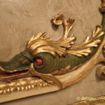 Teatro Nacional, San Jose, Costa Rica Dragon relief sculpture on the walls inside Teatro Nacional
