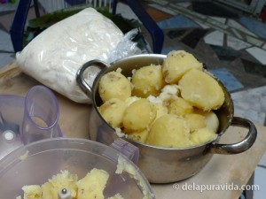 masa and potatoes