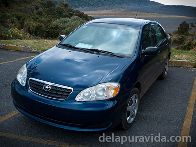 car at irazu volcano costa rica