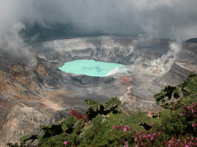 Green Acid Crater Lake, Poas Volcano