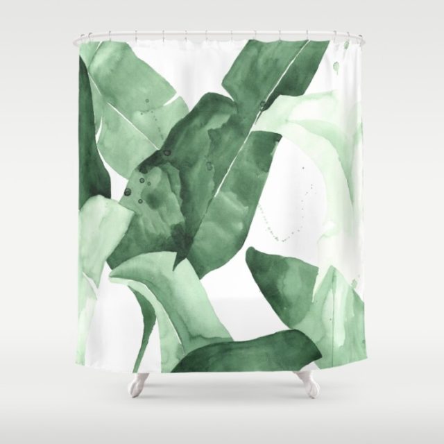 palm fronds shower curtain